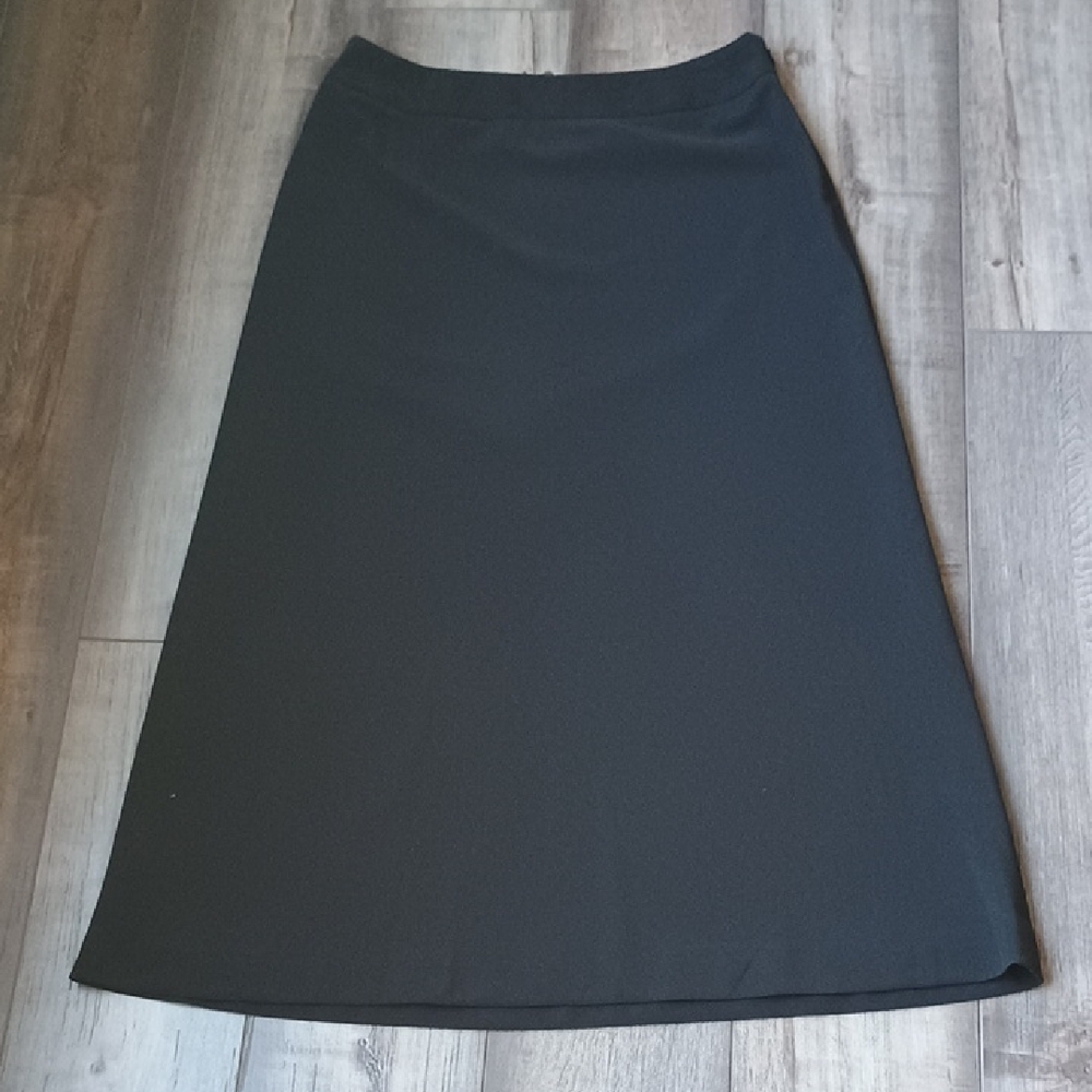 Covington Black A-Line Midi Skirt